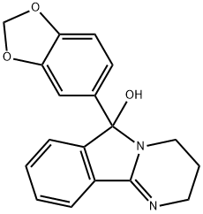 6-(苯并[D][1,3]间二氧杂环戊烯-5-基)-2,3,4,6-四氢嘧啶并[2,1-A]异吲哚-6-醇,787543-07-1,结构式