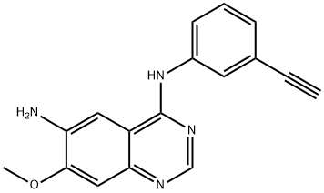 N4-(3-ETHYNYLPHENYL)-7-METHOXYQUINAZOLINE-4,6-DIAMINE Struktur