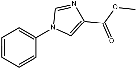 1-苯基-1H-咪唑-4-羧酸甲酯,116343-89-6,结构式