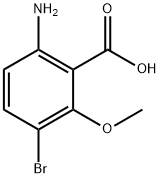 6-AMino-3-broMo-2-Methoxy-benzoic acid 化学構造式