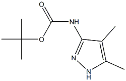 3-(BOC-AMINO)-4,5-DIMETHYL-1H-PYRAZOLE,,结构式