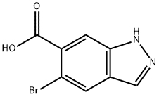 5-溴-吲唑-6-羧酸 结构式