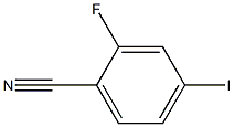 2-氟-4-碘苯腈, , 结构式