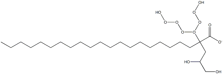 辛氧基甘油山嵛酸酯 结构式