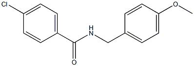 4-氯-N-(4-甲氧基苄基)苯甲酰胺, 328262-16-4, 结构式