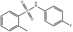 N-(4-氟苯)-2-甲基苯磺酰胺,727-23-1,结构式