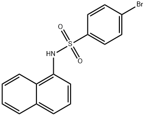 N-(1-ナフチル)-4-ブロモベンゼンスルホンアミド 化学構造式
