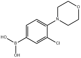 3-氯-4-(4-吗啉基)苯硼酸,1426246-59-4,结构式