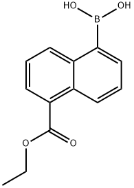 Ethyl 5-borono-1-naphthoate, 1394900-71-0, 结构式