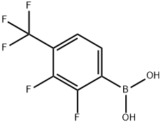 2,3-二氟-4-(三氟甲基)苯硼酸, 2096332-61-3, 结构式
