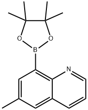 6-Methyl-8-(4,4,5,5-tetramethyl-1,3,2-dioxaborolan-2-yl)quinoline,2096334-29-9,结构式