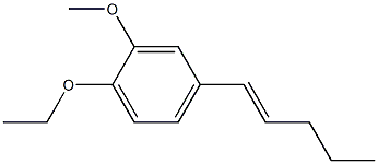 1-Ethoxy-2-methoxy-4-[(1E)-pent-1-en-1-yl]benzene Struktur