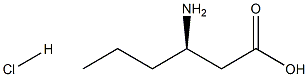 (R)-3-aMinohexanoic acid hydrochloride Struktur