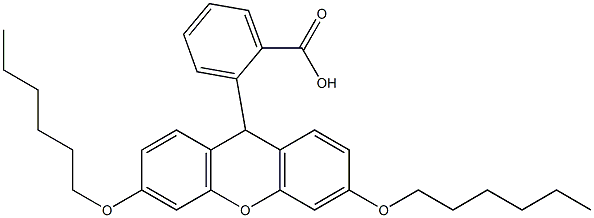 2-(3,6-二正己基氧基占吨-9-基)安息香酸