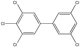 3,3',4,5,5'-Pentachlorobiphenyl Solution 化学構造式