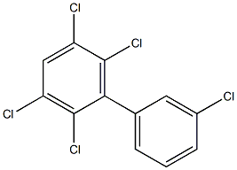 2.3.3'.5.6-Pentachlorobiphenyl Solution 化学構造式