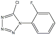 5-chloro-1-(2-fluorophenyl)-1H-tetrazole,,结构式