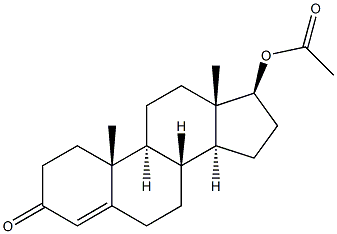 Testosterone acetate 100 μg/mL in Acetonitrile VETRANAL,,结构式