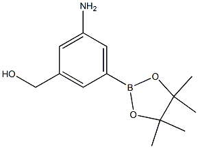 (3-aMino-5-(4,4,5,5-tetraMethyl-1,3,2-dioxaborolan-2-yl)phenyl)Methanol Structure