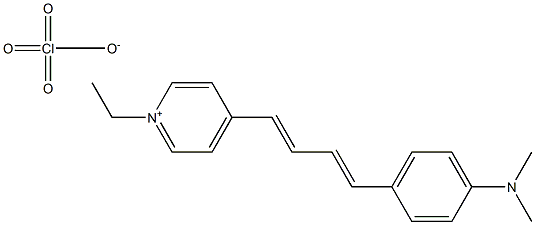 1-Ethyl-4-[-4-(4-Dimethylaminophenyl)-1,3-butadien-1-yl]-pyridinium perchlorate,,结构式