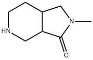 (3aR,7aR)-2-Methyl-octahydro-3H-pyrrolo[3,4-c]pyridin-3-one 结构式