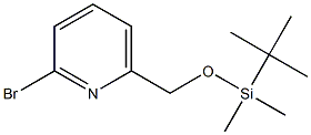 2-BROMO-6-(TERT-BUTYLDIMETHYLSILANYLOXY-METHYL)PYRIDINE Structure