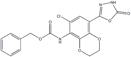 BENZYL 6-CHLORO-8-(5-OXO-4,5-DIHYDRO-1,3,4-OXADIAZOL-2-YL)-2,3-DIHYDROBENZO[B][1,4]DIOXIN-5-YLCARBAMATE|