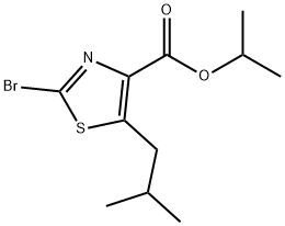 isopropyl 2-broMo-5-isobutylthiazole-4-carboxylate Struktur