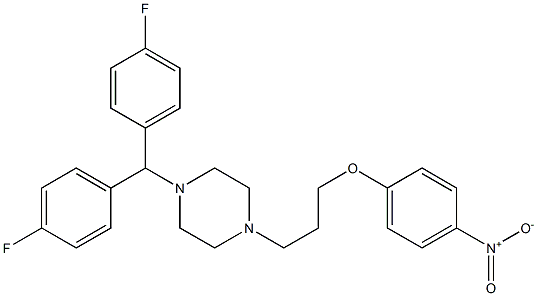 1-(bis(4-fluorophenyl)Methyl)-4-(3-(4-nitrophenoxy)propyl)piperazine Structure