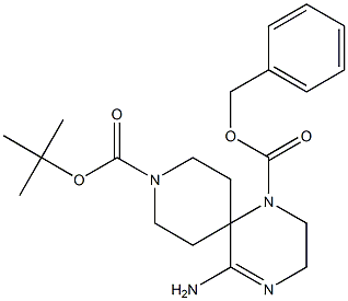 1-benzyl 9-tert-butyl 5-aMino-1,4,9-triazaspiro[5.5]undec-4-ene-1,9-dicarboxylate|