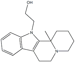 2-(12b-Methyl-1,3,4,6,7,12b-hexahydroindolo[2,3-a]quinolizin-12(2H)-yl)ethanol,,结构式
