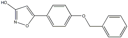 5-(4-(benzyloxy)phenyl)isoxazol-3-ol 化学構造式