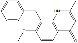 8-benzyl-7-Methoxy-2-Methylquinolin-4(1H)-one Structure