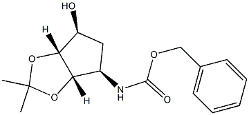 benzyl ((3aS,4R,6S,6aR)-6-hydroxy-2,2-diMethyltetrahydro-3aH-cyclopenta[d][1,3]dioxol-4-yl)carbaMate|BENZYL (3AS4R6S6AR)-6-HYDROXY-22-DIMETHYLTETRAHYDRO-3AH- CYCLOPENTA[D] [13]DIOXOL-4-YLCARBAMATE