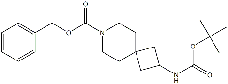 benzyl 2-((tert-butoxycarbonyl)aMino)-7-azaspiro[3.5]nonane-7-carboxylate Structure