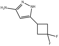 5-(3,3-二氟-环丁基)-2H-3-氨基吡唑, 1425931-95-8, 结构式
