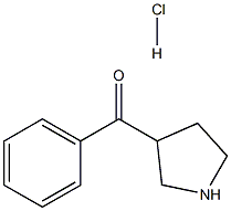 phenyl(pyrrolidin-3-yl)Methanone hydrochloride Struktur