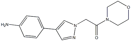 2-(4-(4-aMinophenyl)-1H-pyrazol-1-yl)-1-Morpholinoethanone Structure