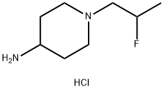1-(2-fluoropropyl)piperidin-4-aMine hydrochloride Structure