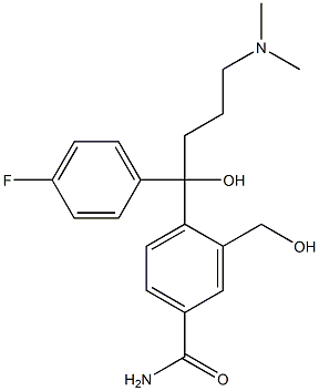 4-(4-(diMethylaMino)-1-(4-fluorophenyl)-1-hydroxybutyl)-3-(hydroxyMethyl) benzaMide