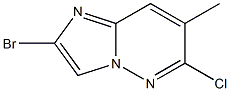 2-BroMo-6-chloro-7-MethyliMidazo[1,2-b]pyridazine,,结构式