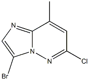 3-BroMo-6-chloro-8-MethyliMidazo[1,2-b]pyridazine,,结构式