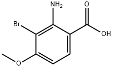 2-aMino-3-broMo-4-Methoxybenzoic acid 化学構造式