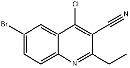 6-broMo-4-chloro-2-ethylquinoline-3-carbonitrile|