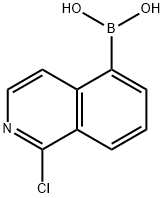 1-chloroisoquinolin-5-yl-5-boronic acid Structure