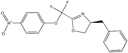 (S)-4-Benzyl-2-(difluoro(4-nitrophenoxy)Methyl)-4,5-dihydro-oxazole Structure