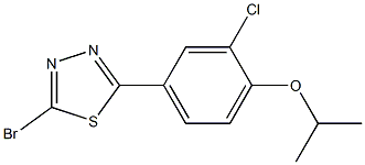  2-broMo-5-(3-chloro-4-isopropoxyphenyl)-1,3,4-thiadiazole