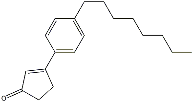 3-(4-octylphenyl)cyclopent-2-enone|