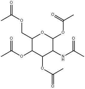 3-acetaMido-6-(acetoxyMethyl)tetrahydro-2H-pyran-2,4,5-triyl triacetate,582318-96-5,结构式
