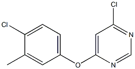 4-(4-chloro-3-Methylphenoxy)-6-chloropyriMidine 化学構造式